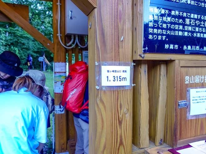 火打山は距離が長いのですが