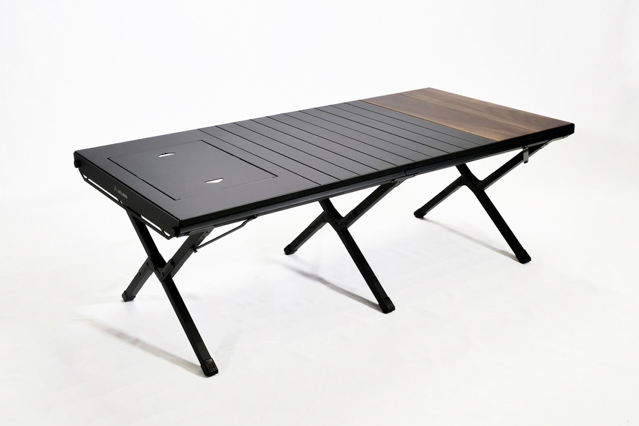 ラーテルワークスの異素材テーブル「WOOD PANEL TABLE」に120cmモデルが新登場