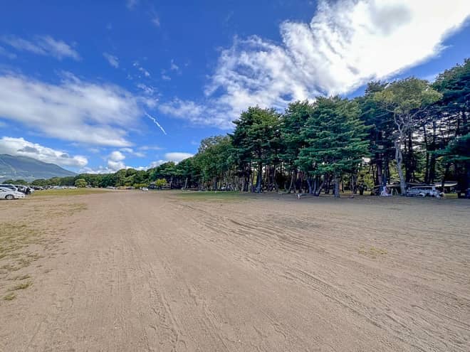 サイトの広さ「天神浜オートキャンプ場」