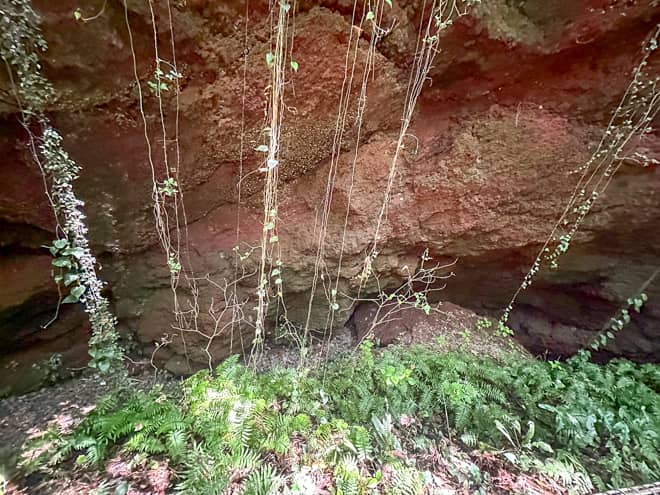 山頂には直径30メートル、深さ30メートルの小噴火口があり