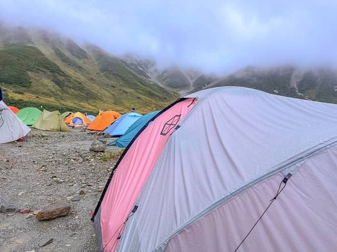 水はけのよさは？「雷鳥沢キャンプ場」