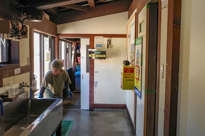 水場「雷鳥沢キャンプ場」