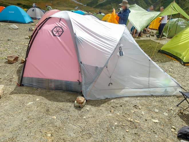 雷鳥沢キャンプ場は周りに遮るものが無いので