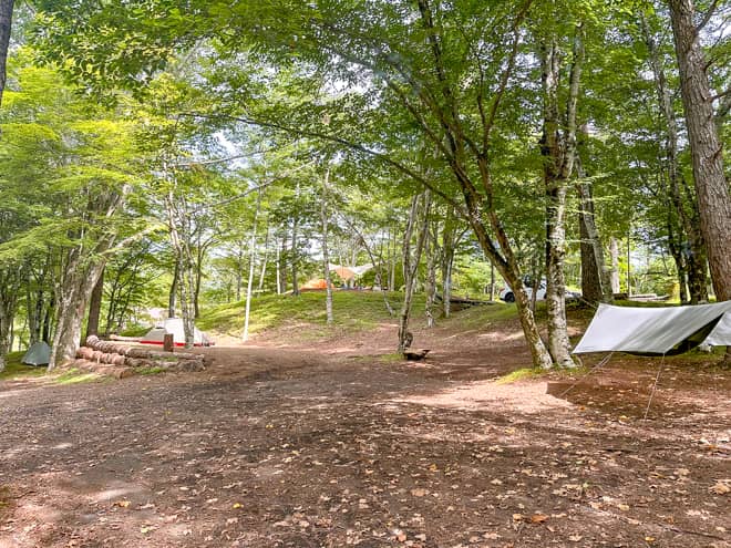 広大な敷地面積を誇る標高1000メートルのキャンプ場