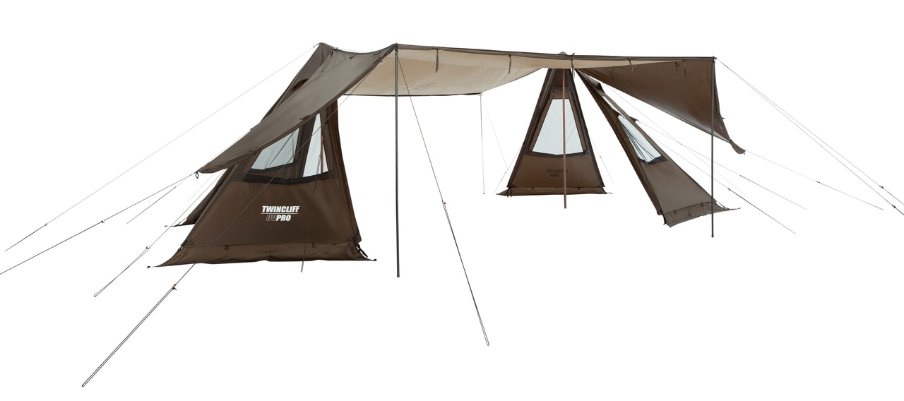 ツインクリフの設営アレンジ