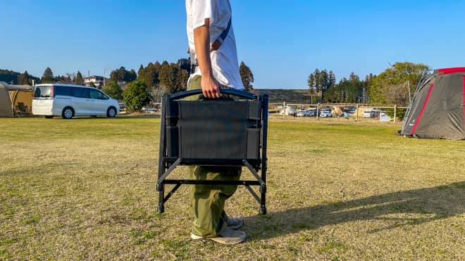 ブラックウッドチェア２つ折り