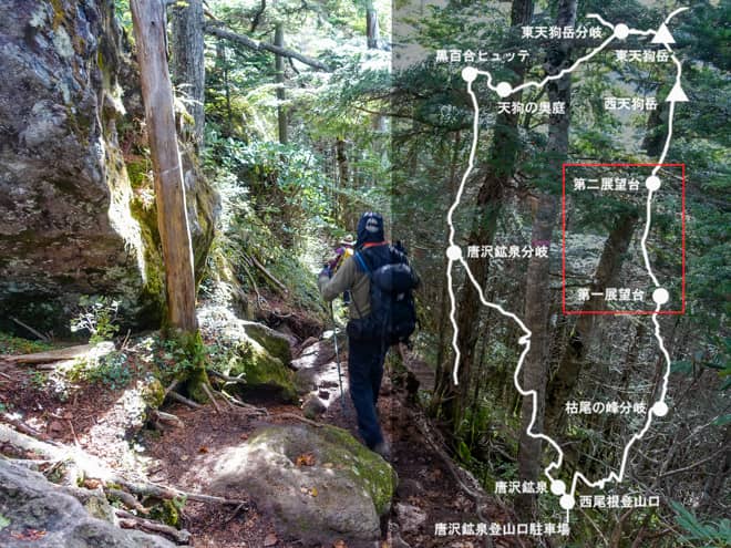 第一展望台→第二展望台