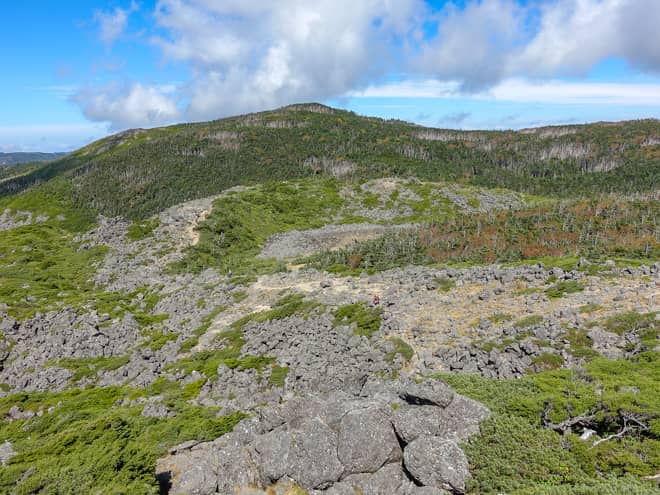 途中にある「天狗の奥庭上」というポイント