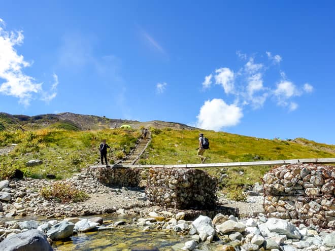 雷鳥沢キャンプ場に戻ってきました