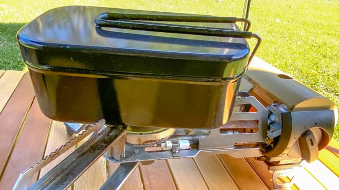 HOME&CAMPバーナーメスティンSゴトクに乗らない