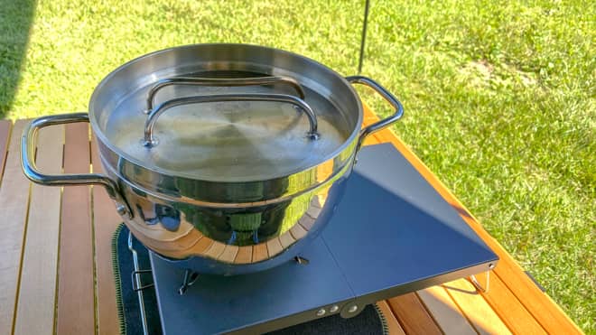 ST-310にライトステンレスダッチオーブン