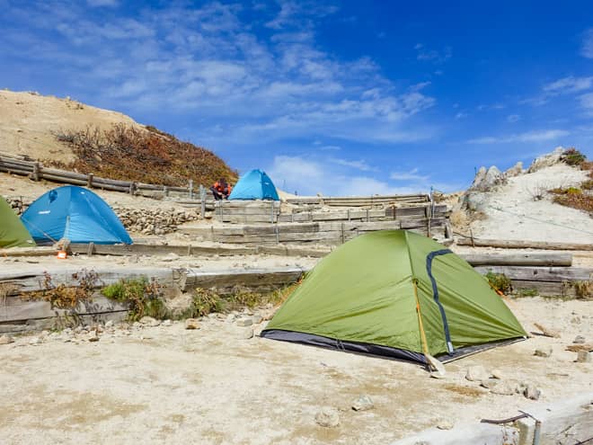 サイトの広さ燕山荘