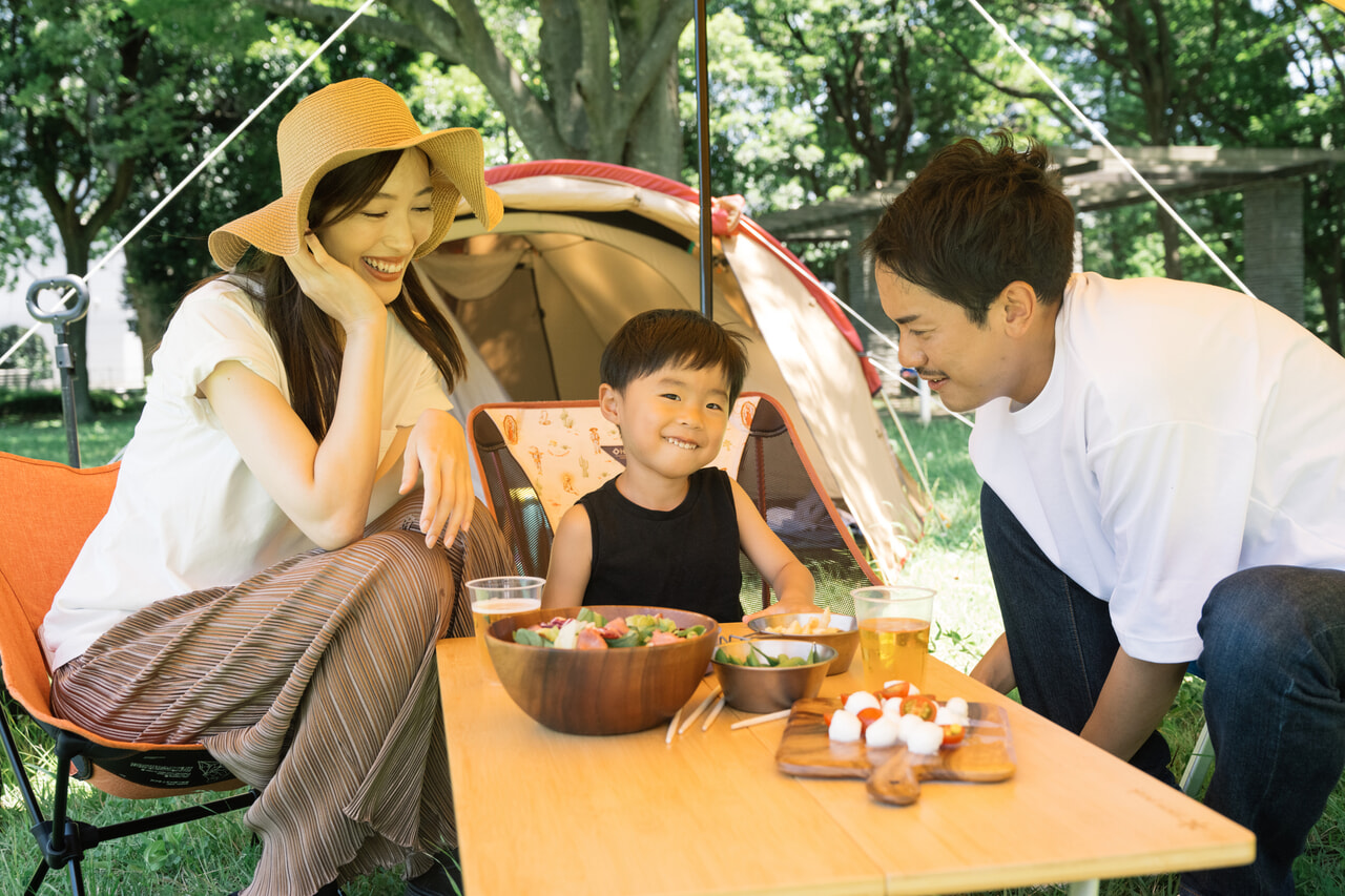 ファミリーキャンプのイメージ