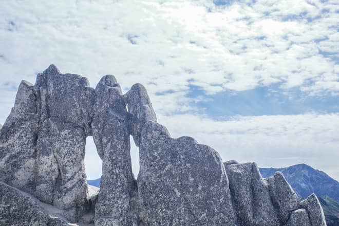 メガネ岩に全く気付かずに通り過ぎてしまっていましたが