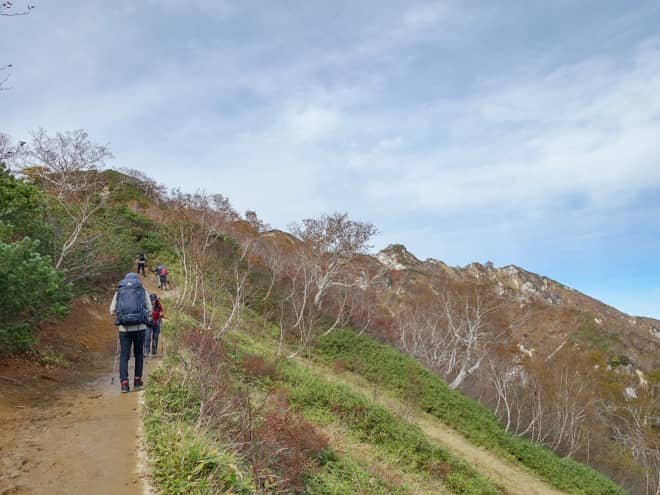 合戦小屋から先は段々と見晴らしがよくなるので
