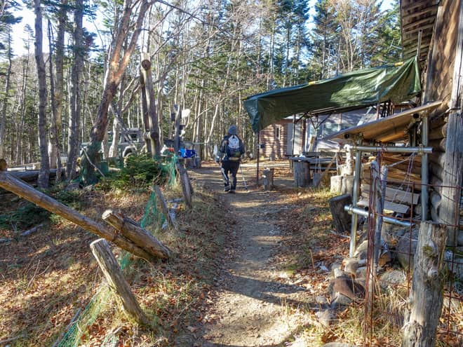 大弛小屋が見えてきました