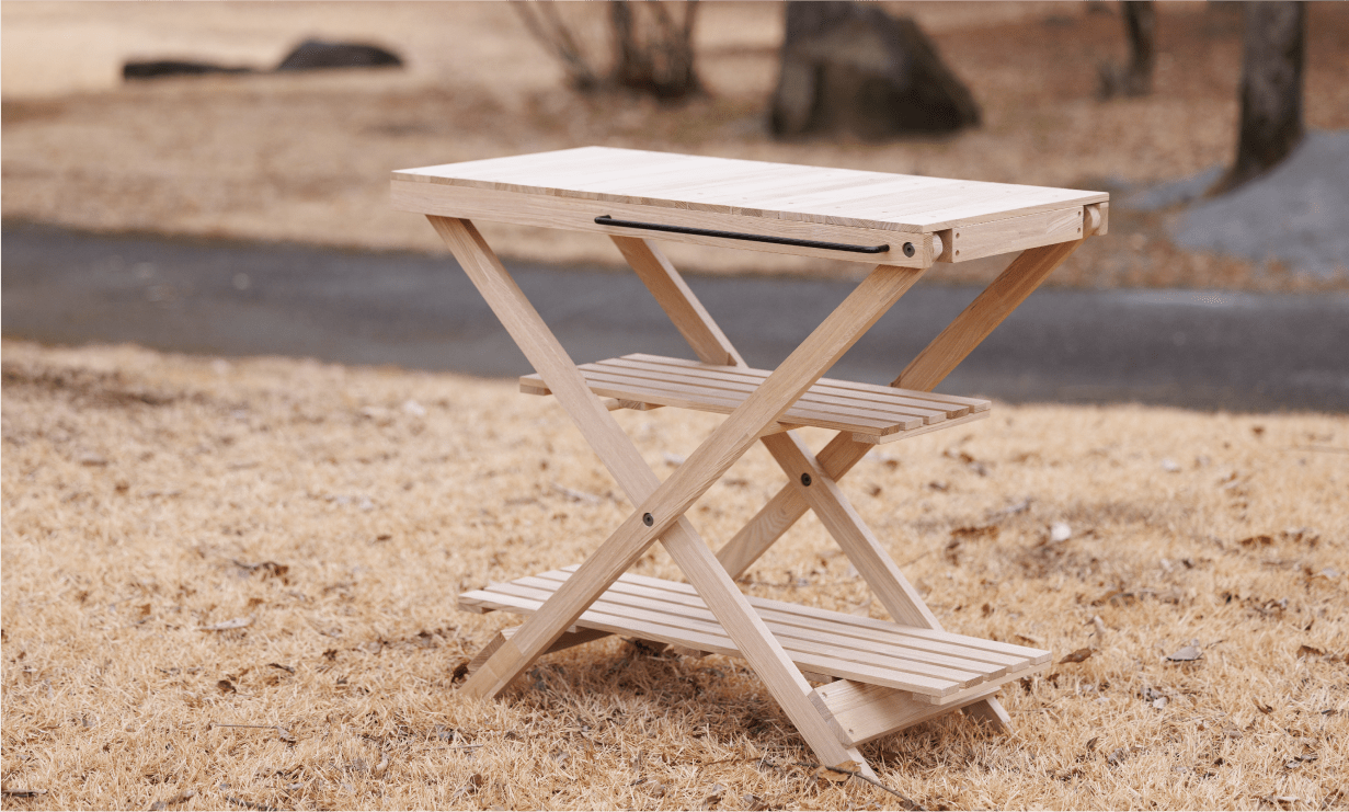 期待のニューフェイス「VALVE」第一弾ギアは”欲しい”を形にした折りたたみ木製テーブル