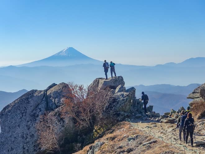 五丈岩に登れない代わりに