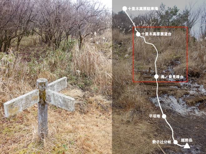 十里木高原展望台→馬ノ背見晴台