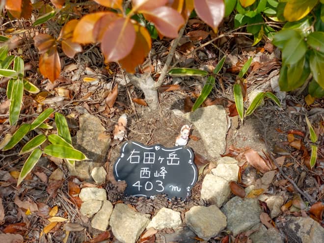 右田ヶ岳西峰に到着です