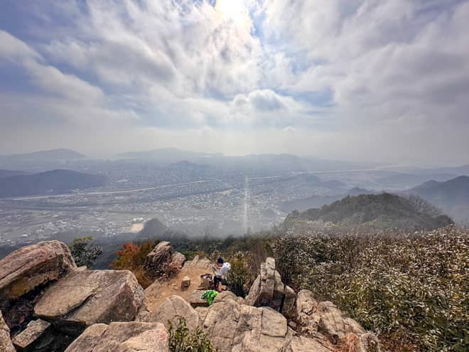 眼下には防府平野に広がる