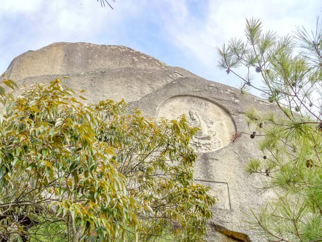 観音堂を少し登った場所は