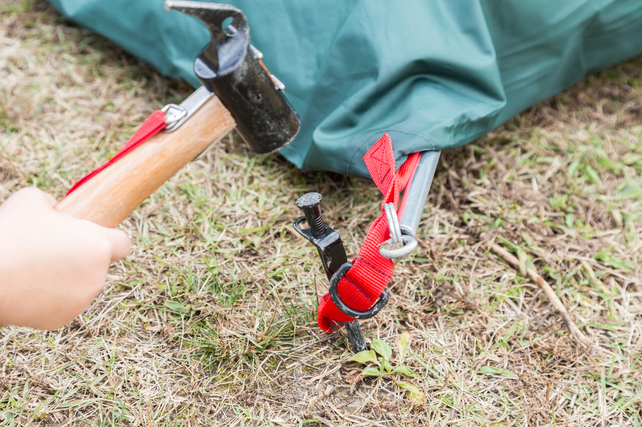 テント設営のイメージ