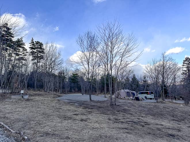 区画が26サイトと秘密基地感満載