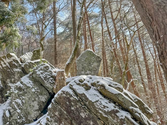 途中にチェックポイント代わりになる目印は