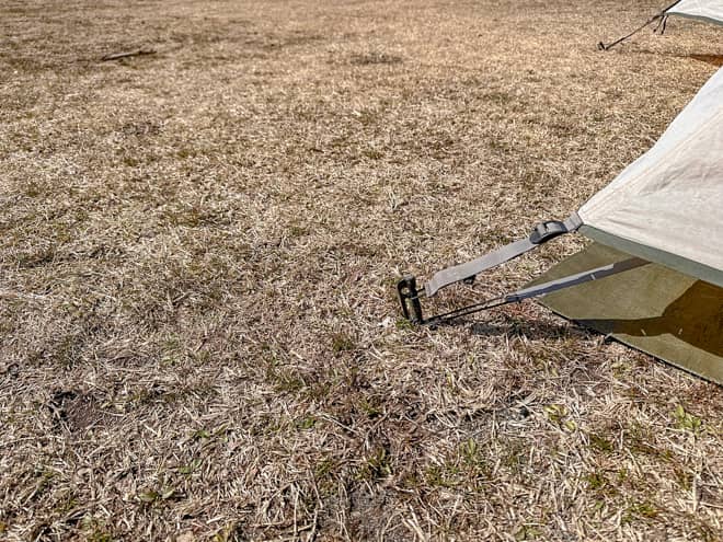 ペグの刺さり具合は?田貫湖キャンプ場