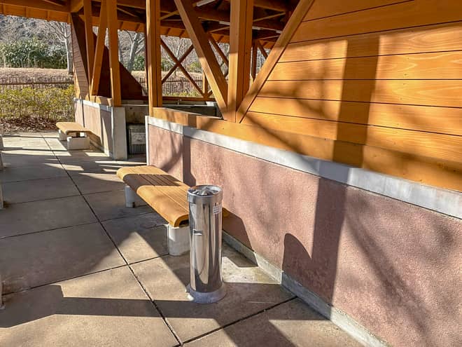 喫煙所田貫湖キャンプ場