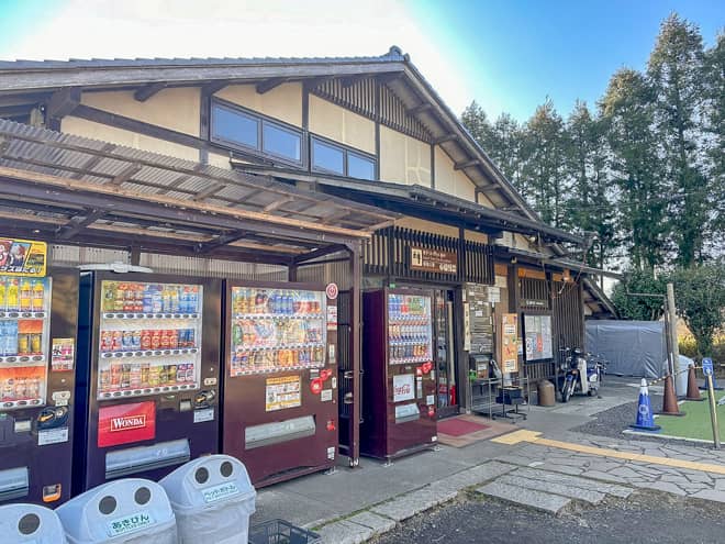 自動販売機田貫湖キャンプ場