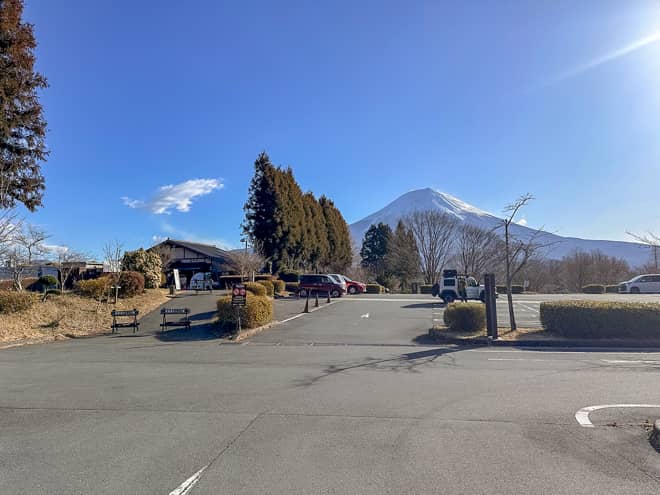駐車場田貫湖キャンプ場