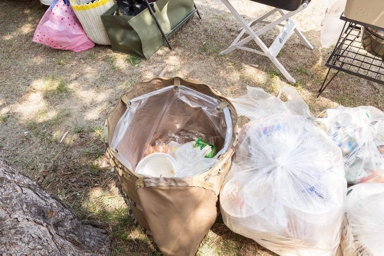 BBQでのゴミ分別