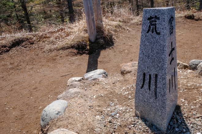 この丘の東側に降った雨は荒川に
