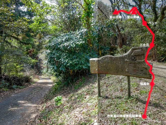 下山は同じコースを往復