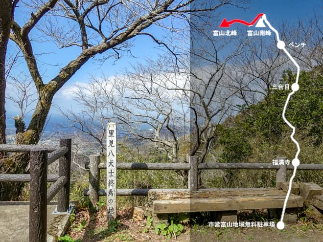 富山南峰→富山北峰