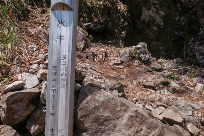 水干は沢の行き止まりという意味で