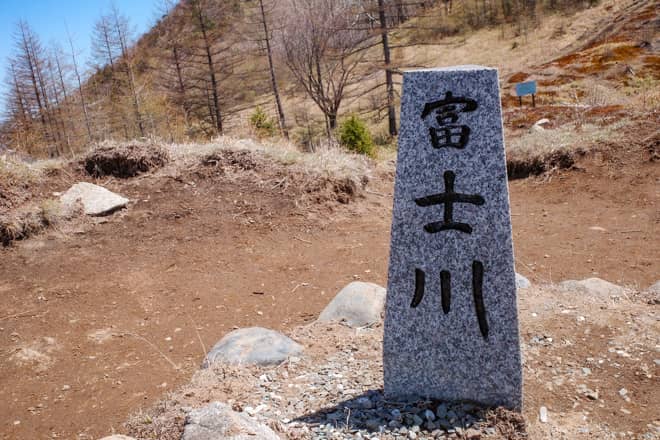 西側に降った雨は富士山の西側