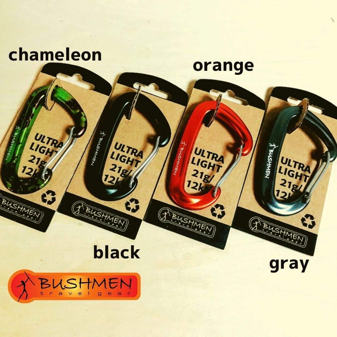 BUSHMEN travel gear ウルトラライトカラビナ4種