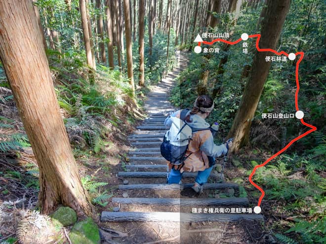 象の背→種まき権兵衛の里駐車場