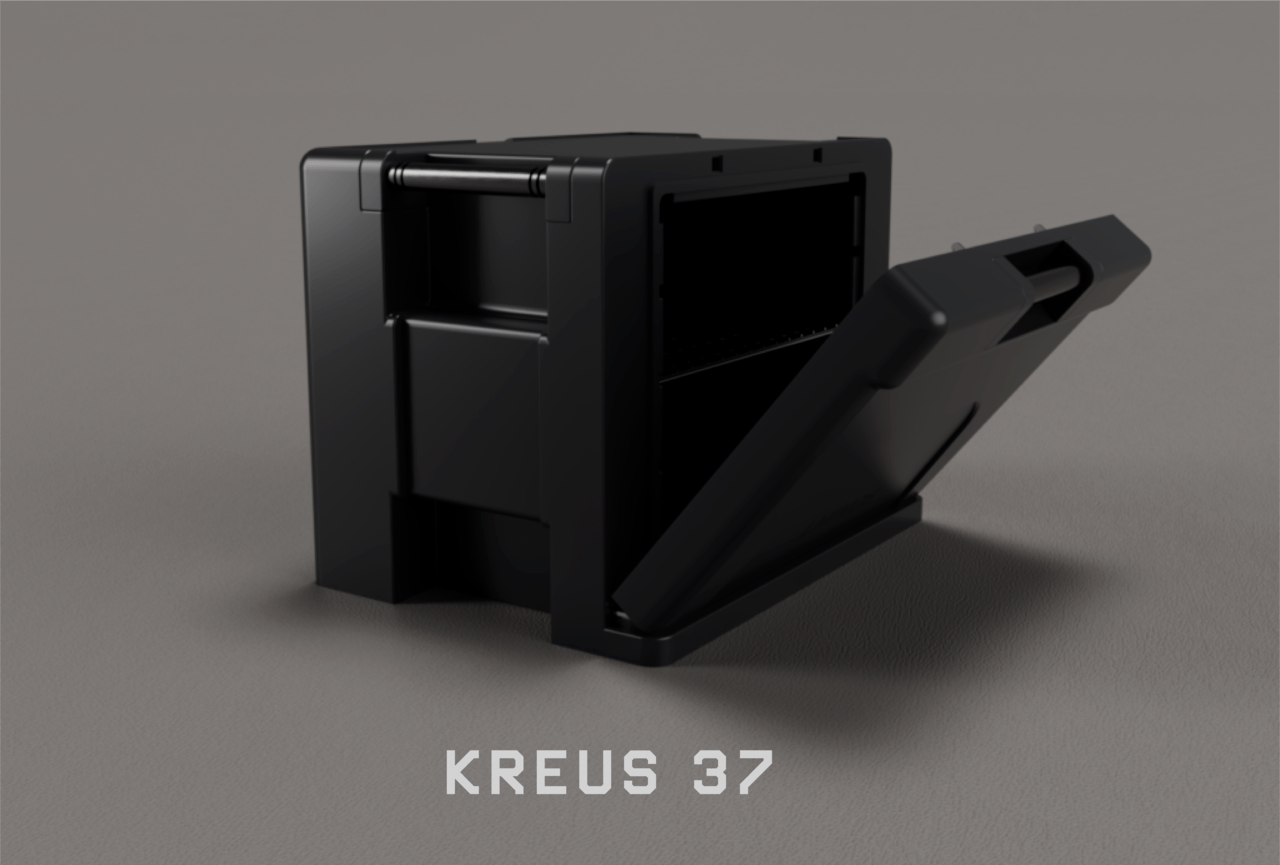 横開き式クーラーボックス「KREUS37」先行販売が開始。二段に重ねて置ける革新的デザイン