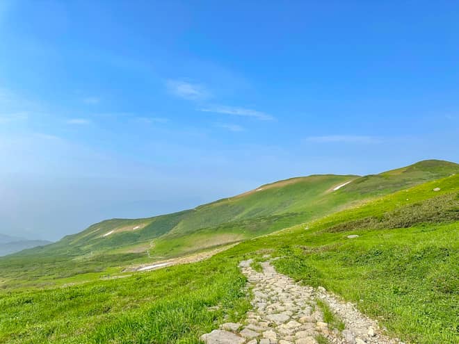 姥沢コースは登山レベルや