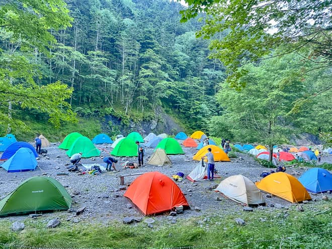 サイトの広さ「長衛小屋」