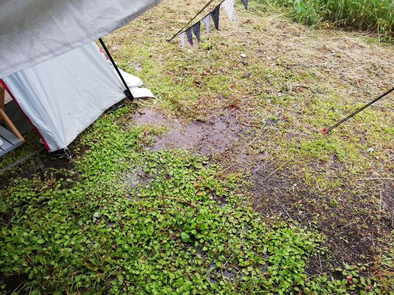 雨の日キャンプ
