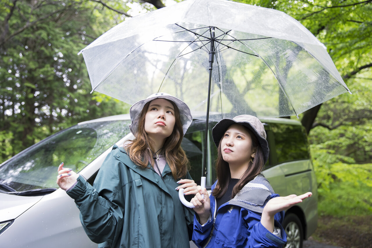 雨キャンプのイメージ