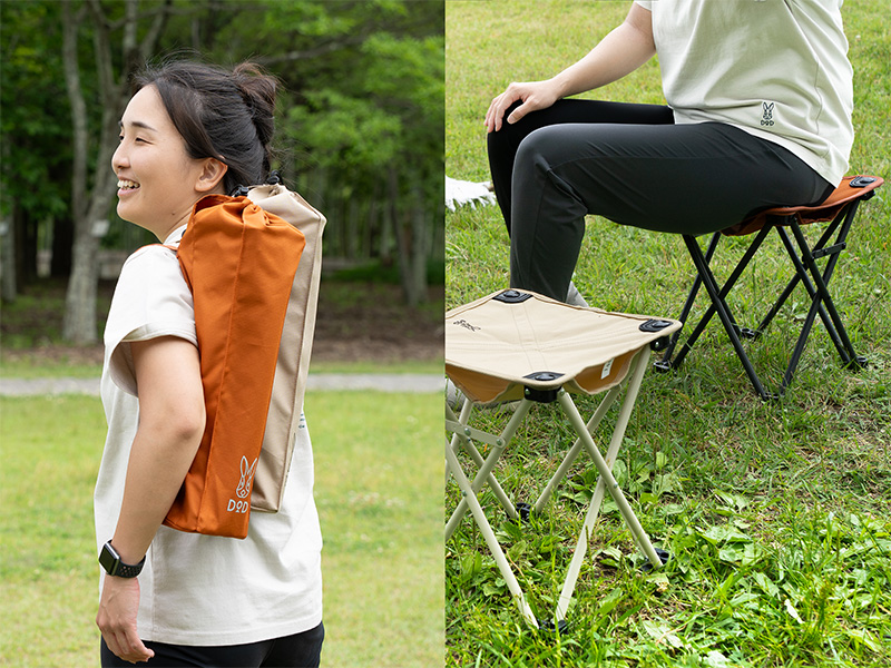 秒で座れて、ちゃんとくつろげる！行列必携の軽量チェア「モブチェア」がDODから登場