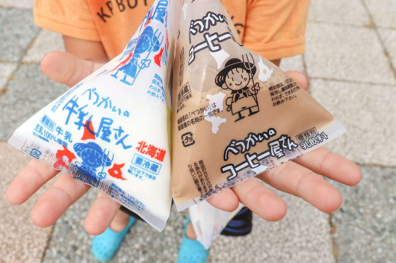 新鮮な北海道の牛乳