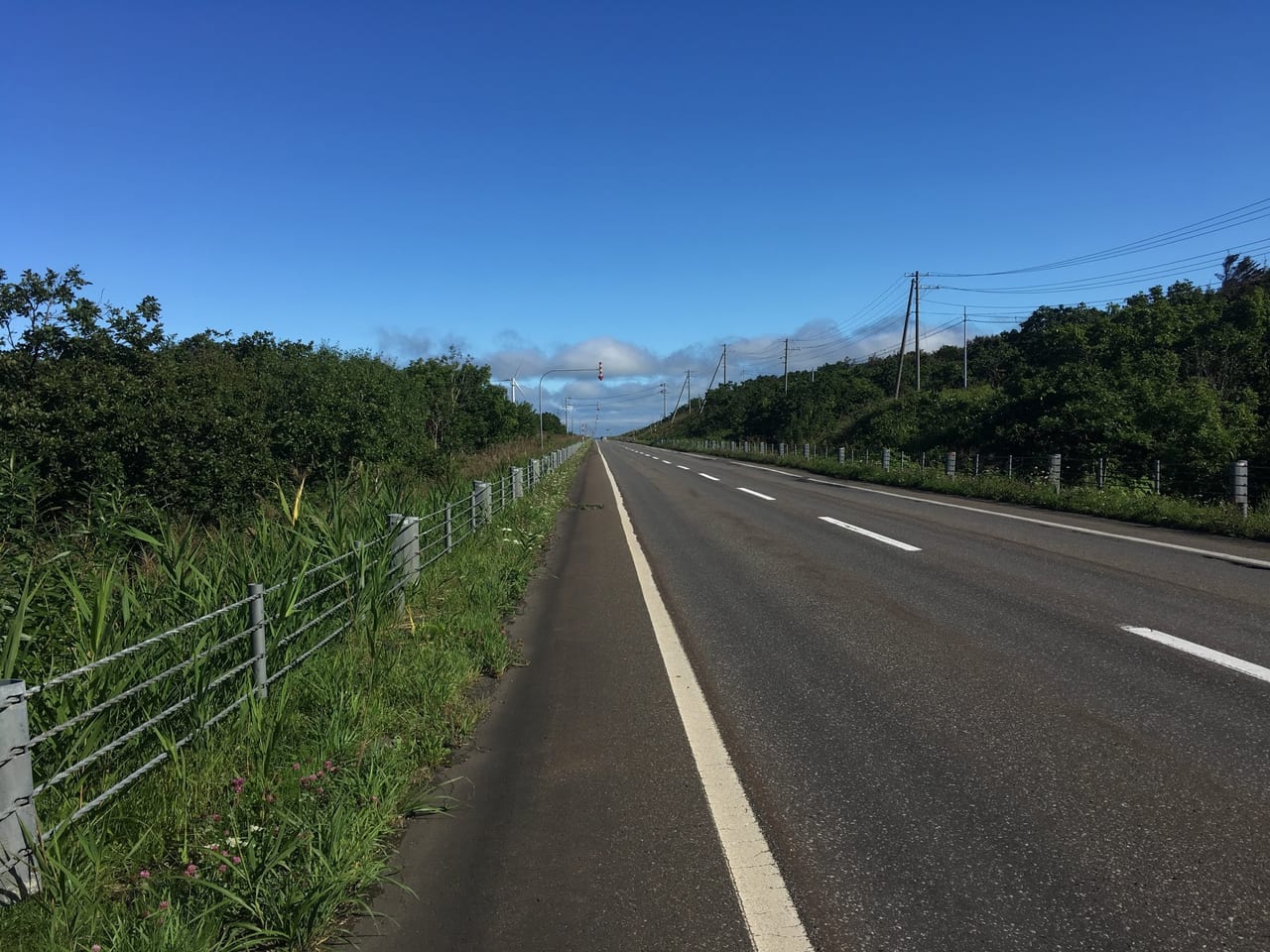 北海道の道路写真