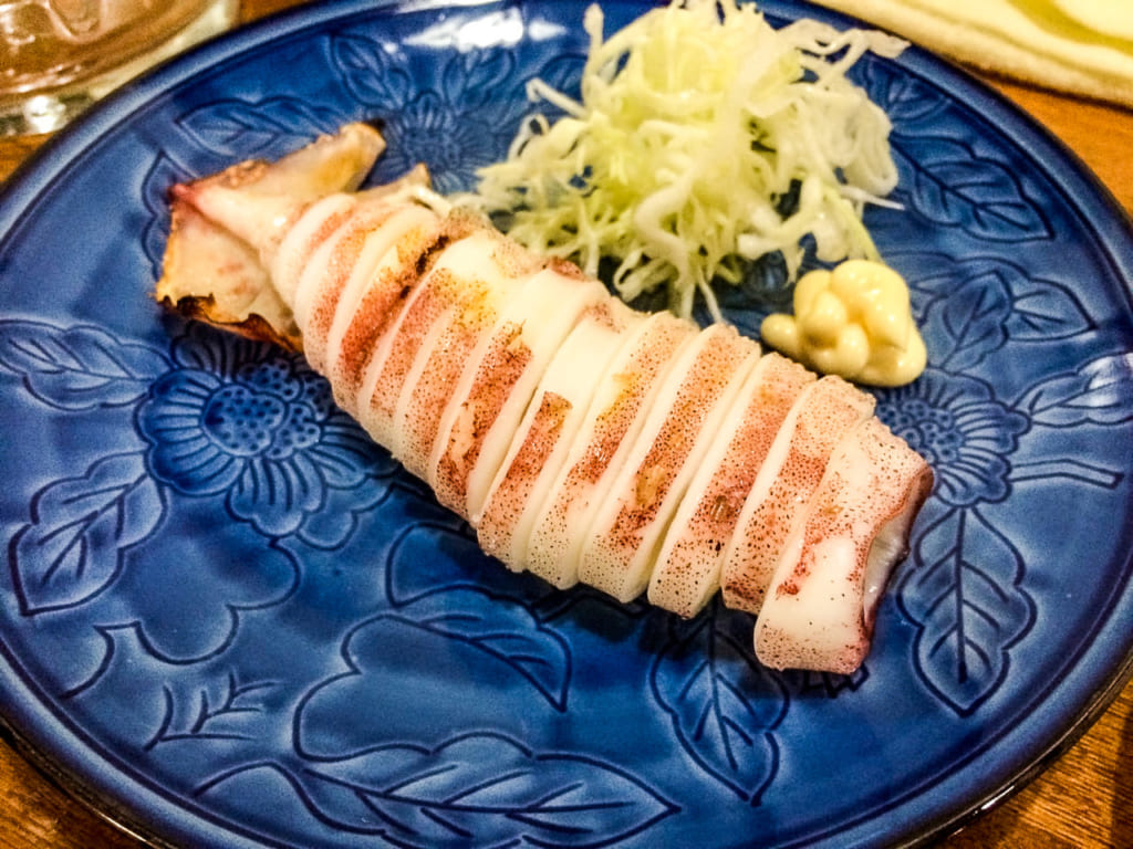 広島で食べたイカの丸焼き